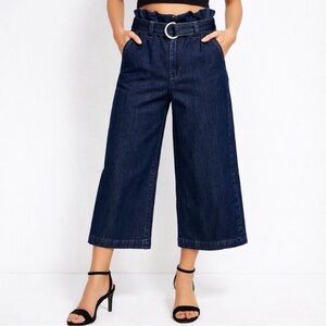 Express - Cropped Wide Leg Jeans